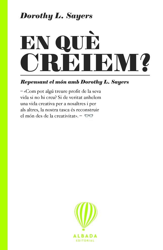 EN QUÈ CREIEM? | 9791399136241 | SAYERS, DOROTHY L. | Llibreria Drac - Llibreria d'Olot | Comprar llibres en català i castellà online