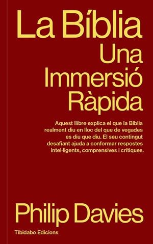 BÍBLIA, LA | 9791387633202 | DAVIES, PHILIP | Llibreria Drac - Librería de Olot | Comprar libros en catalán y castellano online