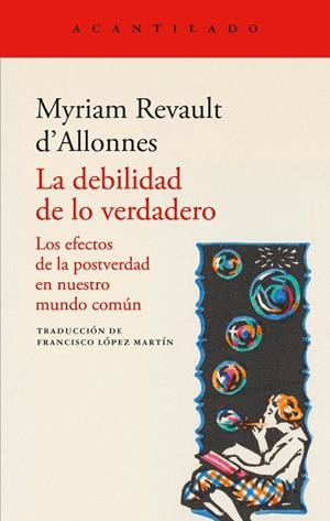 DEBILIDAD DE LO VERDADERO, LA | 9791387964252 | REVAULT D'ALLONNES, MYRIAM | Llibreria Drac - Llibreria d'Olot | Comprar llibres en català i castellà online