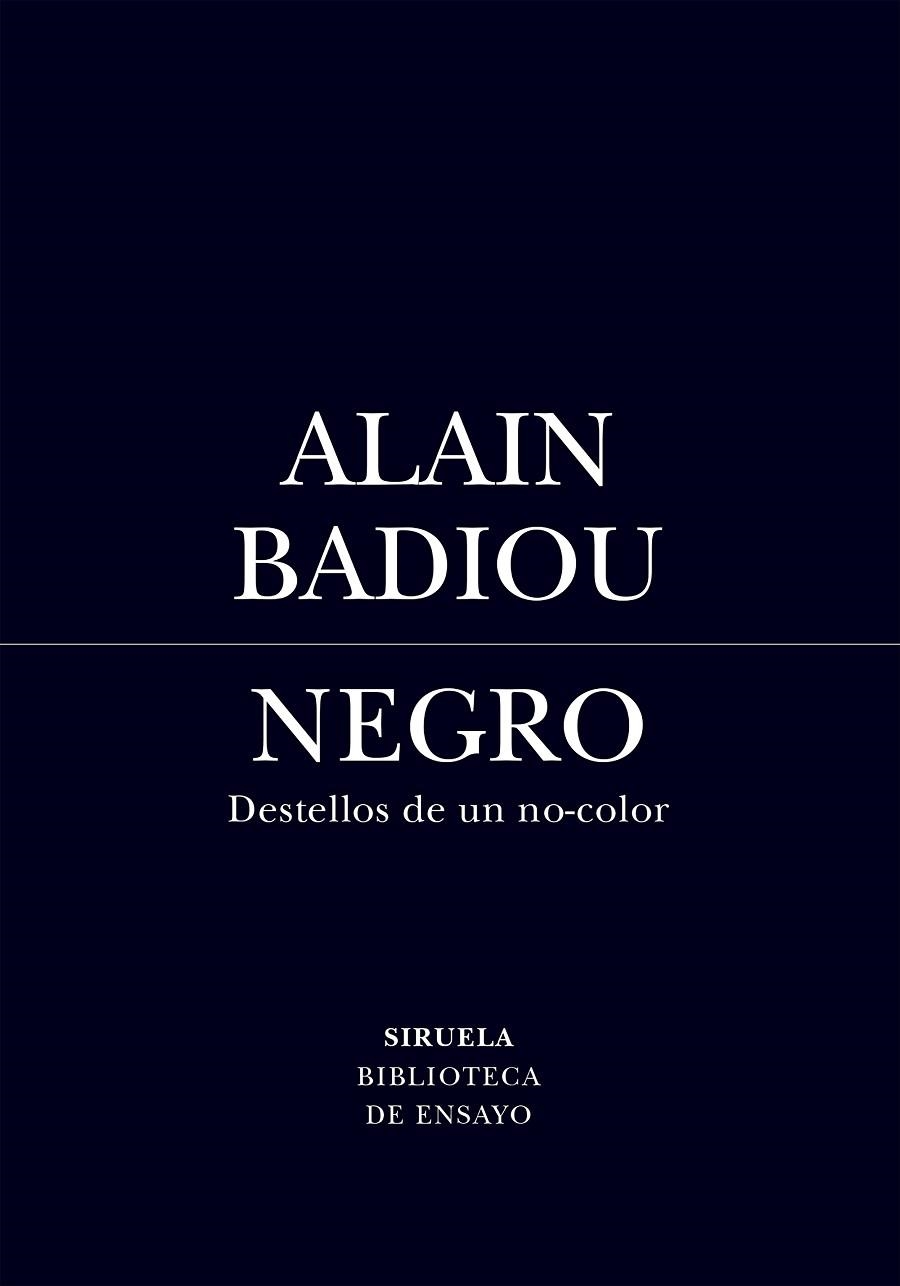 NEGRO | 9791388032127 | BADIOU, ALAIN | Llibreria Drac - Llibreria d'Olot | Comprar llibres en català i castellà online