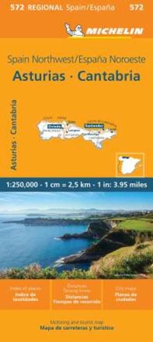 ESPAÑA NOROESTE - ASTURIAS CANTABRIA MAPA REGIONAL 572 (2024) | 9782067263017 | MICHELIN | Llibreria Drac - Librería de Olot | Comprar libros en catalán y castellano online