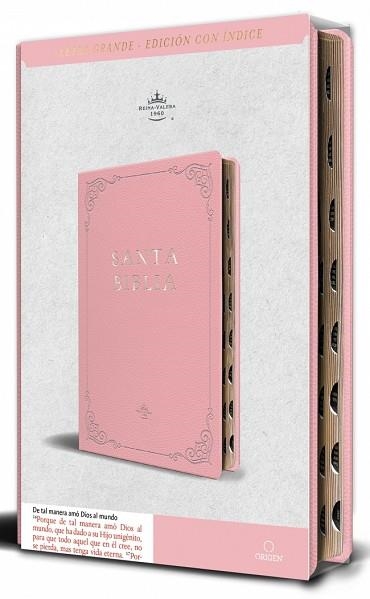 BIBLIA RVR 1960 SIMIL PIEL ROSADA NOMBRES DE DIOS | 9798890982131 | AA.DD. | Llibreria Drac - Llibreria d'Olot | Comprar llibres en català i castellà online
