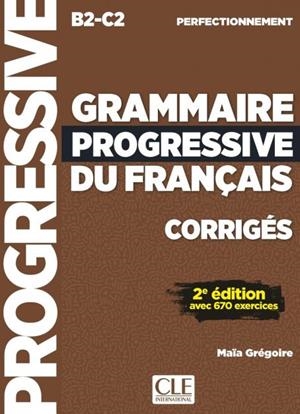 GRAMMAIRE PROGRESSIVE DU FRANÇAIS B2 C2 2º ED (CORRIGES) | 9782090398960 | AA.DD. | Llibreria Drac - Llibreria d'Olot | Comprar llibres en català i castellà online