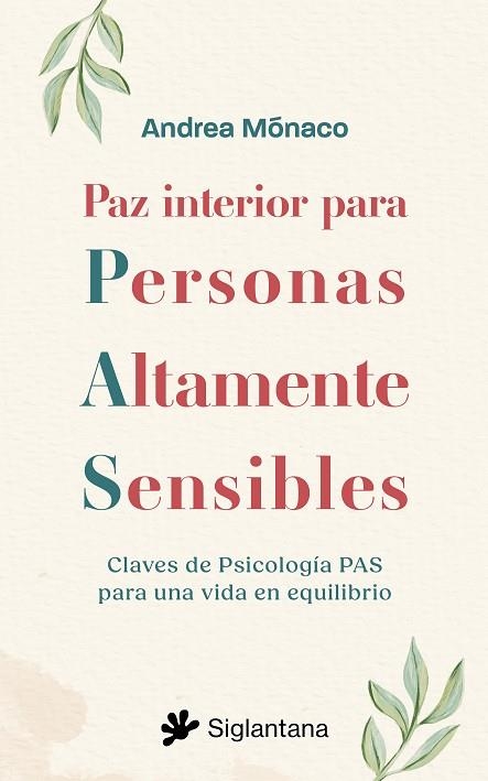PAZ INTERIOR PARA PERSONAS ALTAMENTE SENSIBLES | 9788410179554 | MÓNACO, ANDREA | Llibreria Drac - Llibreria d'Olot | Comprar llibres en català i castellà online