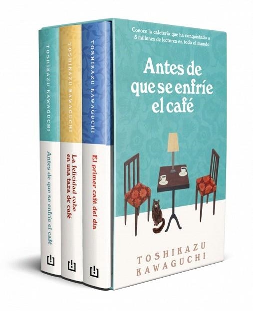 ESTUCHE ANTES DE QUE SE ENFRÍE EL CAFÉ (ANTES QUE SE ENFRIE EL CAFÉ | LA FELICIDAD CABE EN UNA TAZA DE CAFÉ | EL PRIMER CAFÉ DEL DÍA) | 9788466392136 | KAWAGUCHI, TOSHIKAZU | Llibreria Drac - Llibreria d'Olot | Comprar llibres en català i castellà online
