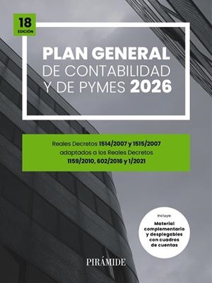 PLAN GENERAL DE CONTABILIDAD Y DE PYMES 2026 | 9788436851601 | Llibreria Drac - Llibreria d'Olot | Comprar llibres en català i castellà online