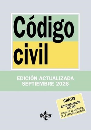 CÓDIGO CIVIL | 9788430994359 | EDITORIAL TECNOS | Llibreria Drac - Llibreria d'Olot | Comprar llibres en català i castellà online