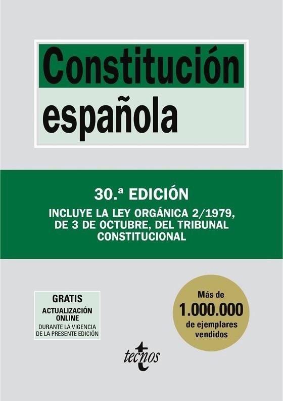 CONSTITUCIÓN ESPAÑOLA | 9788430994403 | EDITORIAL TECNOS | Llibreria Drac - Llibreria d'Olot | Comprar llibres en català i castellà online