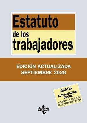 ESTATUTO DE LOS TRABAJADORES | 9788430994427 | EDITORIAL TECNOS | Llibreria Drac - Llibreria d'Olot | Comprar llibres en català i castellà online