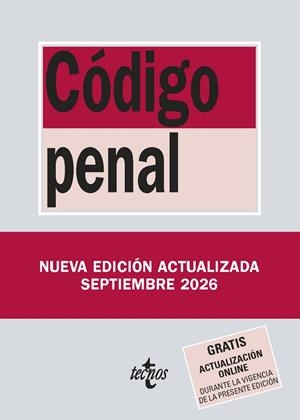CÓDIGO PENAL | 9788430994458 | EDITORIAL TECNOS | Llibreria Drac - Llibreria d'Olot | Comprar llibres en català i castellà online