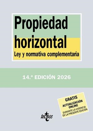 PROPIEDAD HORIZONTAL | 9788430994496 | EDITORIAL TECNOS | Llibreria Drac - Llibreria d'Olot | Comprar llibres en català i castellà online