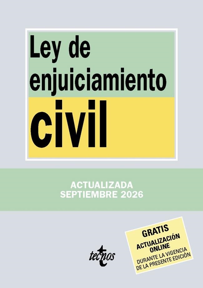 LEY DE ENJUICIAMIENTO CIVIL | 9788430994526 | EDITORIAL TECNOS | Llibreria Drac - Llibreria d'Olot | Comprar llibres en català i castellà online