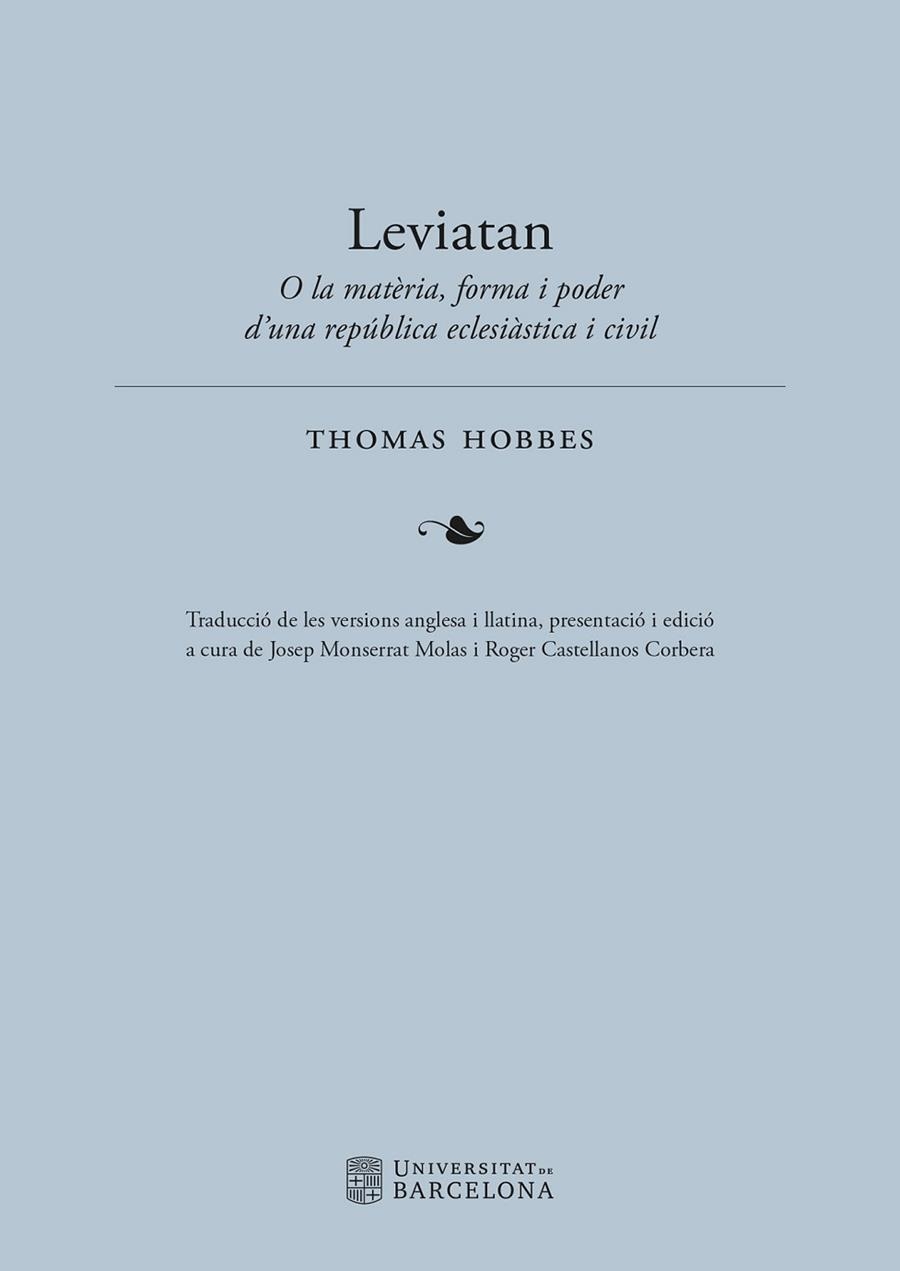 LEVIATAN | 9788491689959 | THOMAS, HOBBES | Llibreria Drac - Llibreria d'Olot | Comprar llibres en català i castellà online