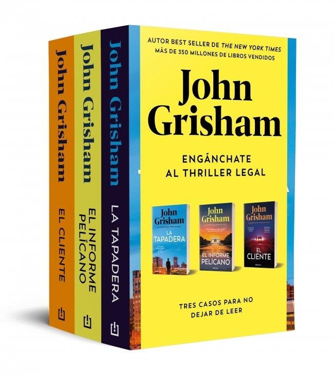 PACK GRISHAM ESENCIAL (CONTIENE LA TAPADERA | EL CLIENTE | EL INFORME PELÍCANO) | 9788466393720 | GRISHAM, JOHN | Llibreria Drac - Llibreria d'Olot | Comprar llibres en català i castellà online