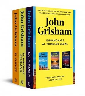 PACK GRISHAM ESENCIAL (CONTIENE LA TAPADERA | EL CLIENTE | EL INFORME PELÍCANO) | 9788466393720 | GRISHAM, JOHN | Llibreria Drac - Llibreria d'Olot | Comprar llibres en català i castellà online