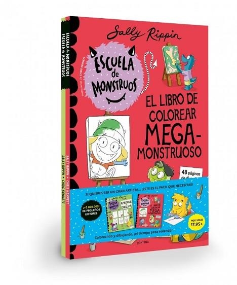 ESCUELA DE MONSTRUOS - PACK ARTISTA: LIBRO DE COLOREAR + APRENDE A DIBUJAR | 9791387924188 | RIPPIN, SALLY | Llibreria Drac - Llibreria d'Olot | Comprar llibres en català i castellà online
