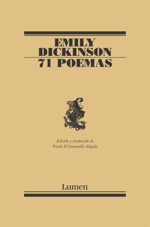 71 POEMAS | 9788426428707 | DICKINSON, EMILY | Llibreria Drac - Llibreria d'Olot | Comprar llibres en català i castellà online