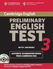 PRELIMINARY ENGLISH TEST 3 WITH ANSWERS | 9780521754774 | Llibreria Drac - Librería de Olot | Comprar libros en catalán y castellano online