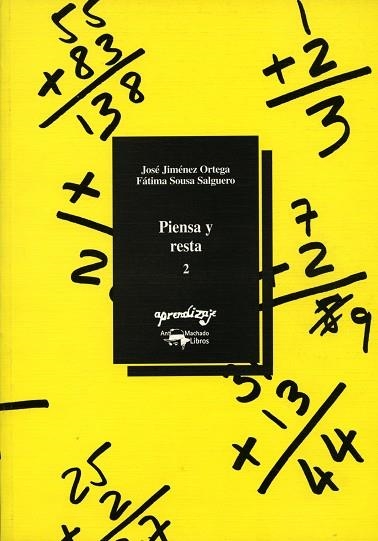 PIENSA Y RESTA 2 | 9788477742876 | JIMENEZ, JOSE; FATIMA SOUSA | Llibreria Drac - Librería de Olot | Comprar libros en catalán y castellano online