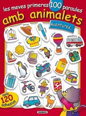 MEVES PRIMERES 100 PARAULES AMB ANIMALETS, LES.  ADHESIUS | 9788430538614 | Llibreria Drac - Librería de Olot | Comprar libros en catalán y castellano online